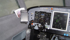 Symulator lotu nieruchomy ALSIM znajdujący się w OKL (Widok wewnątrz)